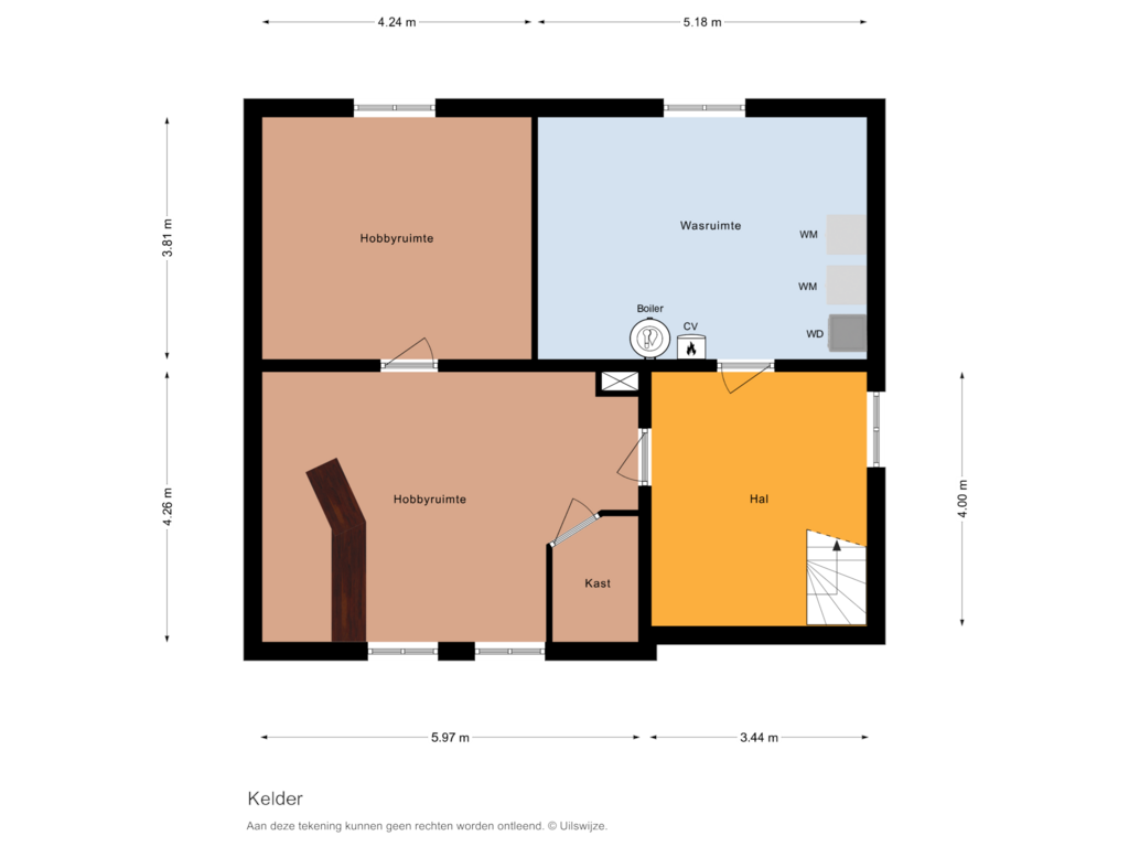 Bekijk plattegrond van Kelder van Heidering 25