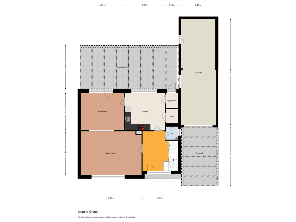 Bekijk plattegrond van Begane Grond van Heidering 25