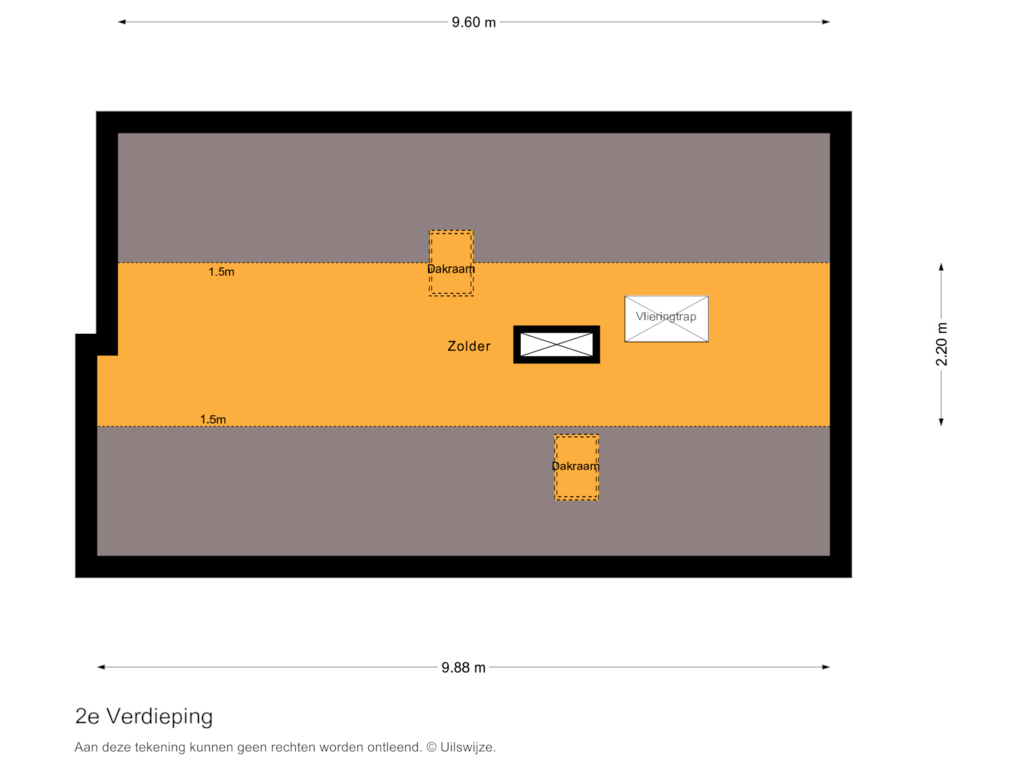 Bekijk plattegrond van 2e Verdieping van Heidering 25