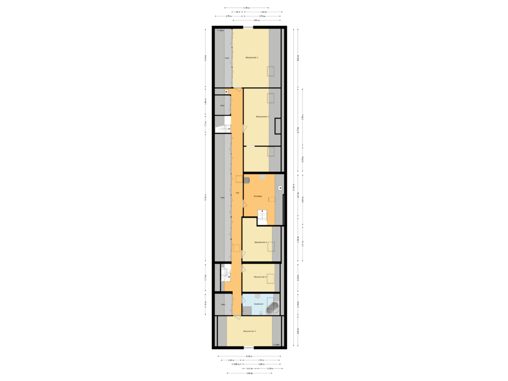 View floorplan of Eerste verdieping of Ring 62