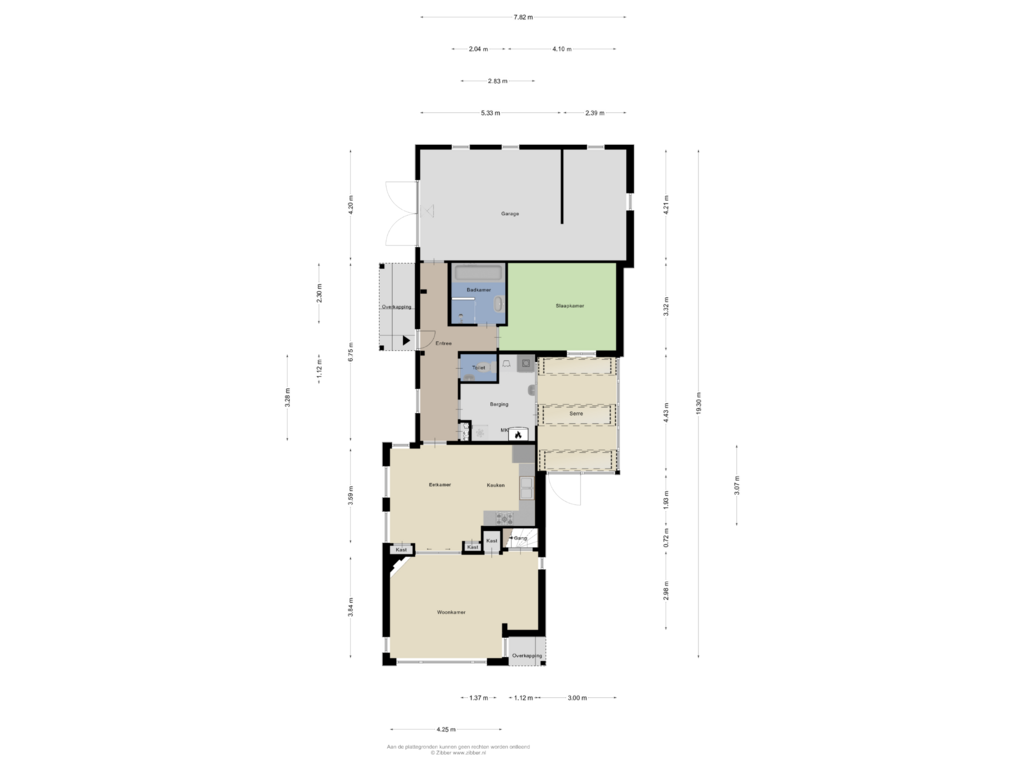 View floorplan of Begane Grond of Foarwei 64