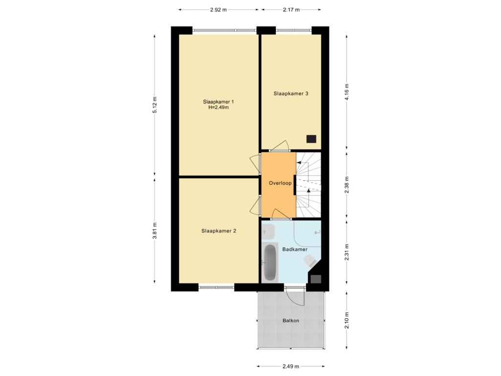 Bekijk plattegrond van Eerste verdieping van Alholm 67