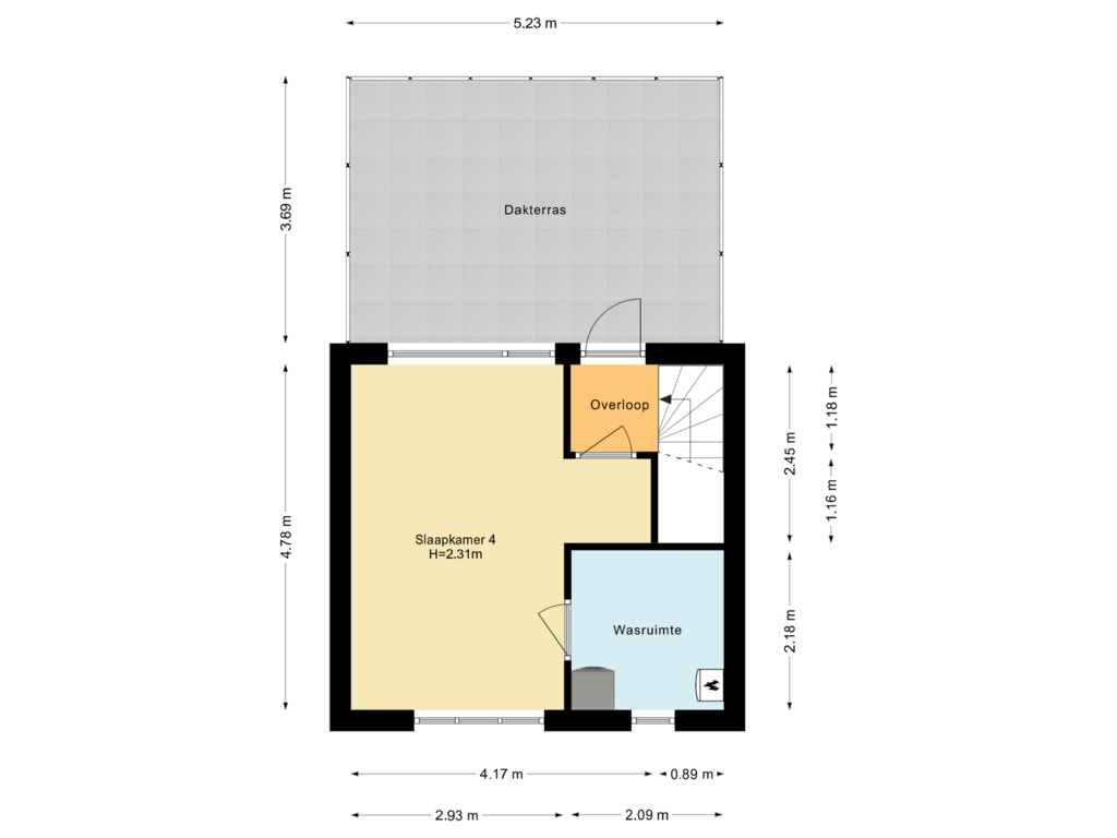 Bekijk plattegrond van Tweede verdieping van Alholm 67