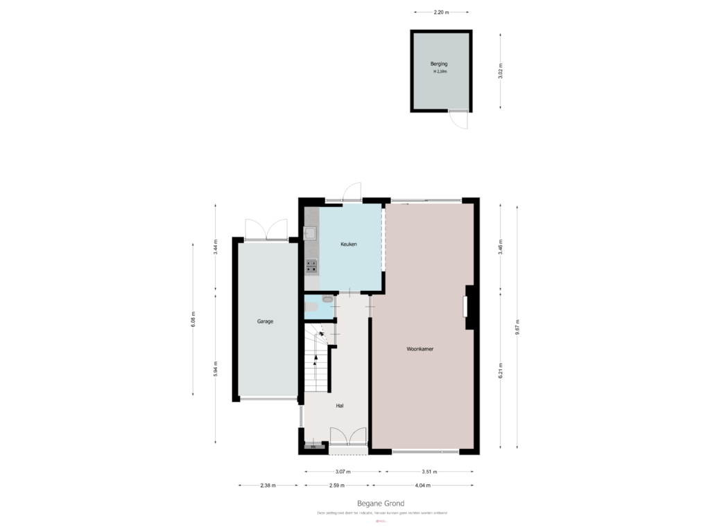 Bekijk plattegrond van Begane Grond van Vroenhof 144