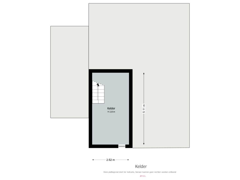 Bekijk plattegrond van Kelder van Vroenhof 144