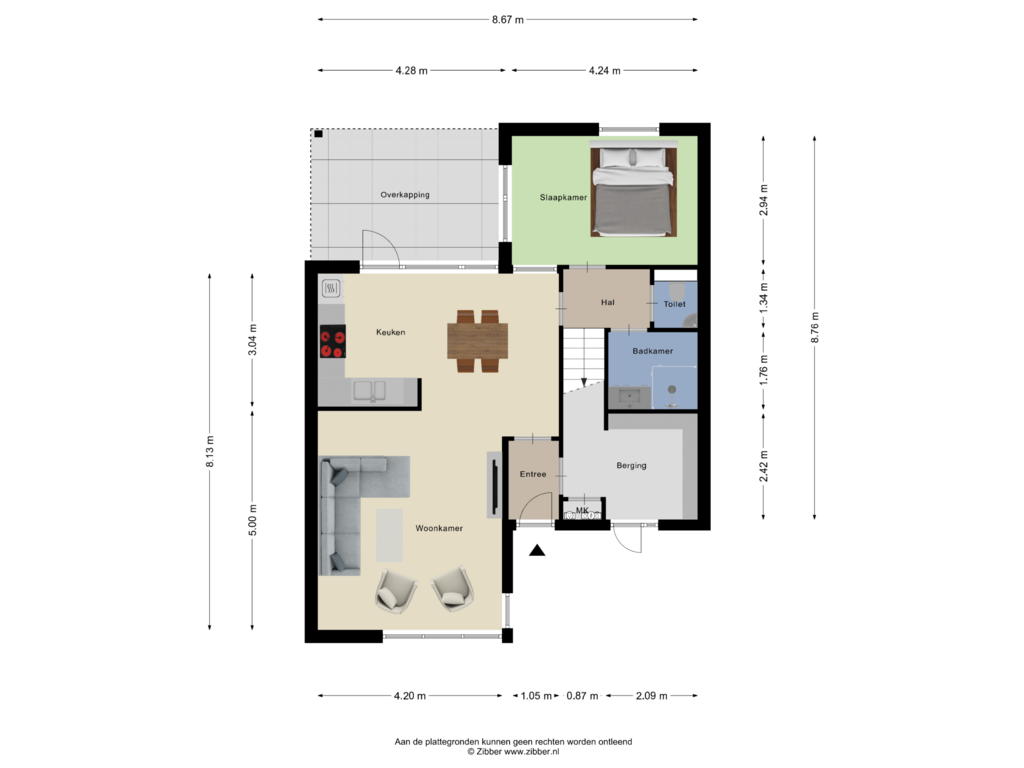 Bekijk plattegrond van Begane Grond van Herculesstraat 16