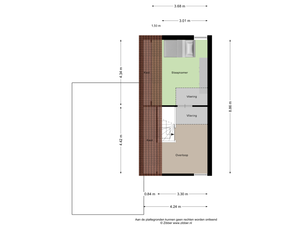 Bekijk plattegrond van Eerste verdieping van Herculesstraat 16