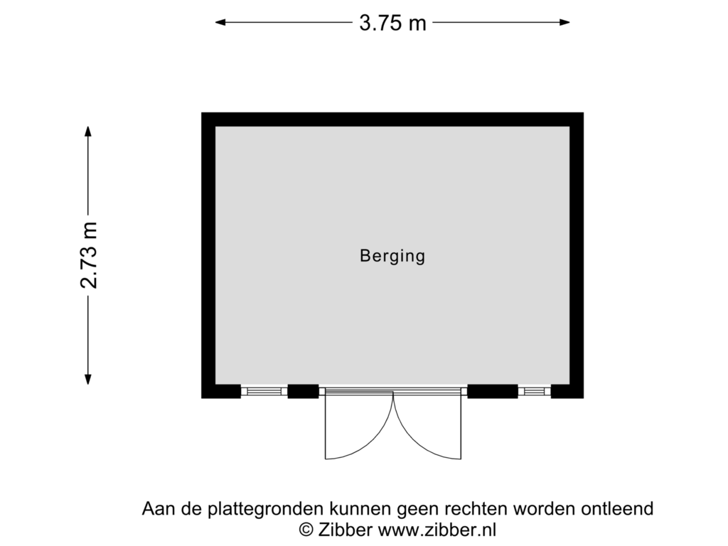 Bekijk plattegrond van Berging van Herculesstraat 16