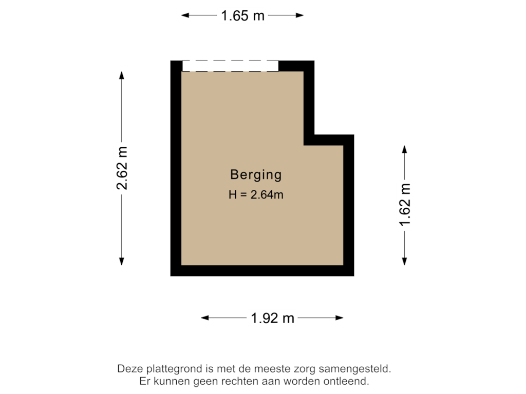 Bekijk plattegrond van Berging van Librijesteeg 253