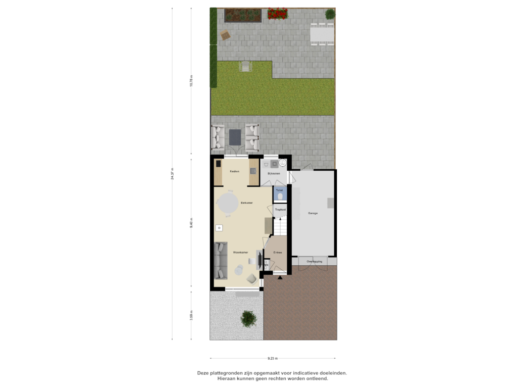 View floorplan of Begane Grond-Tuin of D. Huijser van Reenenstraat 40