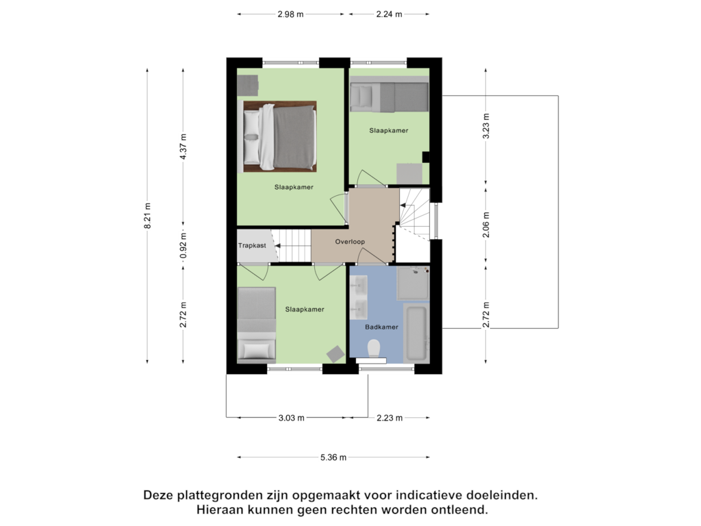 View floorplan of Eerste Verdieping of D. Huijser van Reenenstraat 40