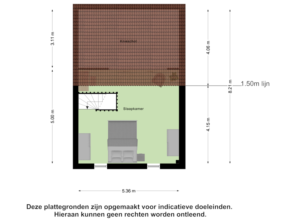 View floorplan of Tweede Verdieping of D. Huijser van Reenenstraat 40