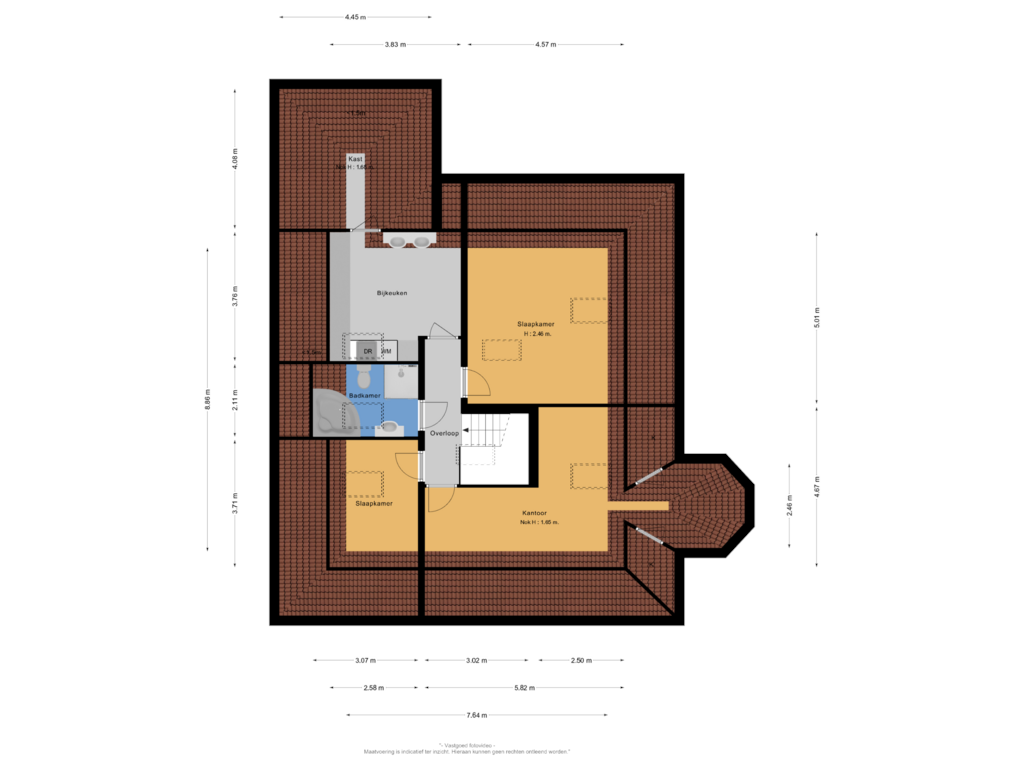 Bekijk plattegrond van 1e verdieping van de Balmerd 28