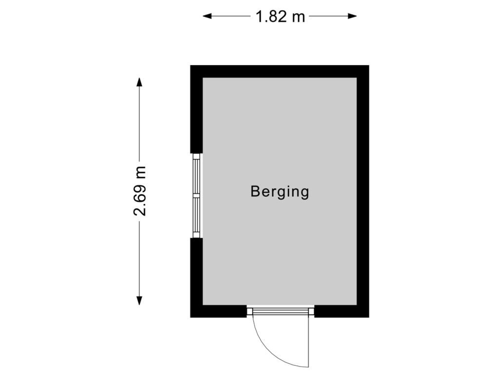 Bekijk plattegrond van Berging van Stadhouderslaan 31