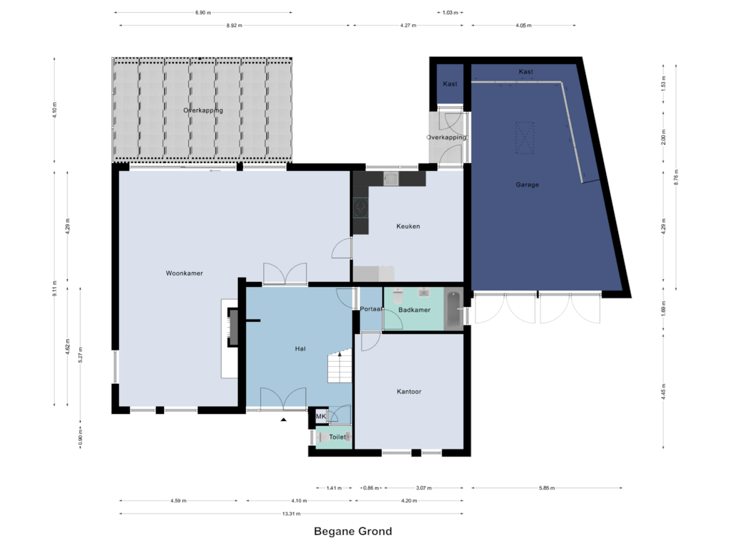 Bekijk plattegrond van Begane Grond van Dominicushof 8