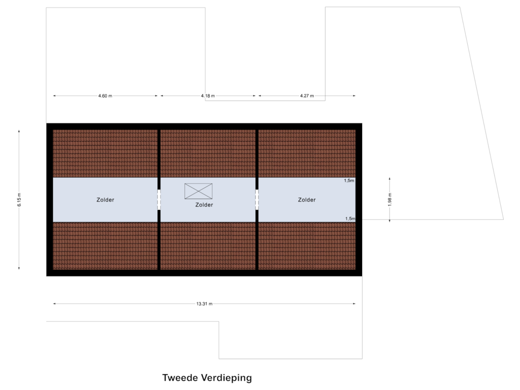 Bekijk plattegrond van Tweede Verdieping van Dominicushof 8