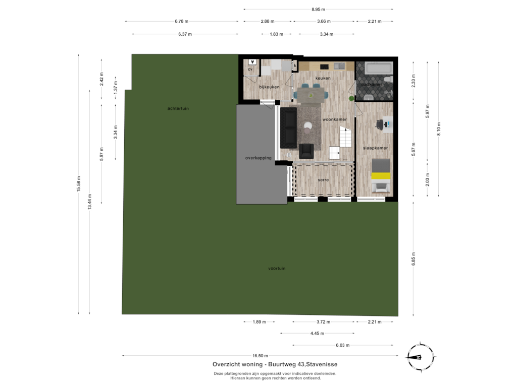 Bekijk plattegrond van Overzicht woning van Buurtweg 43