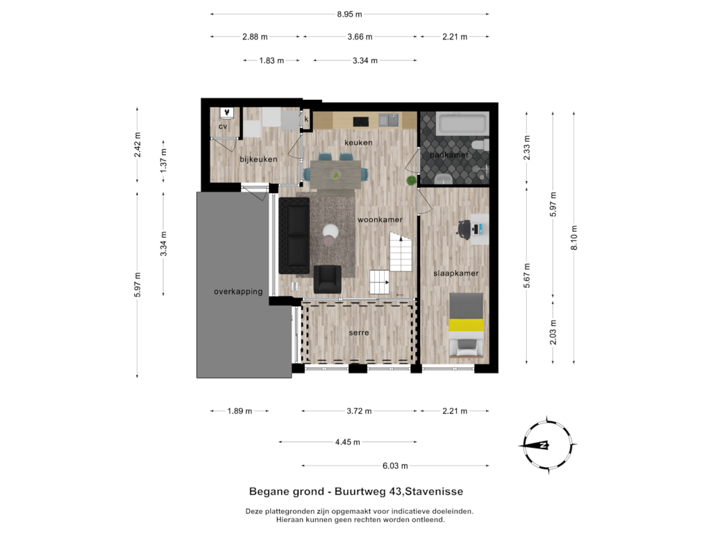 Bekijk plattegrond van Begane grond van Buurtweg 43