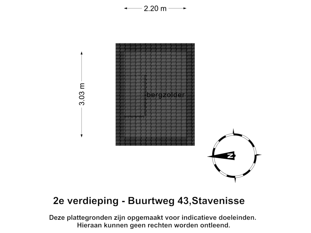 Bekijk plattegrond van 2e verdieping van Buurtweg 43