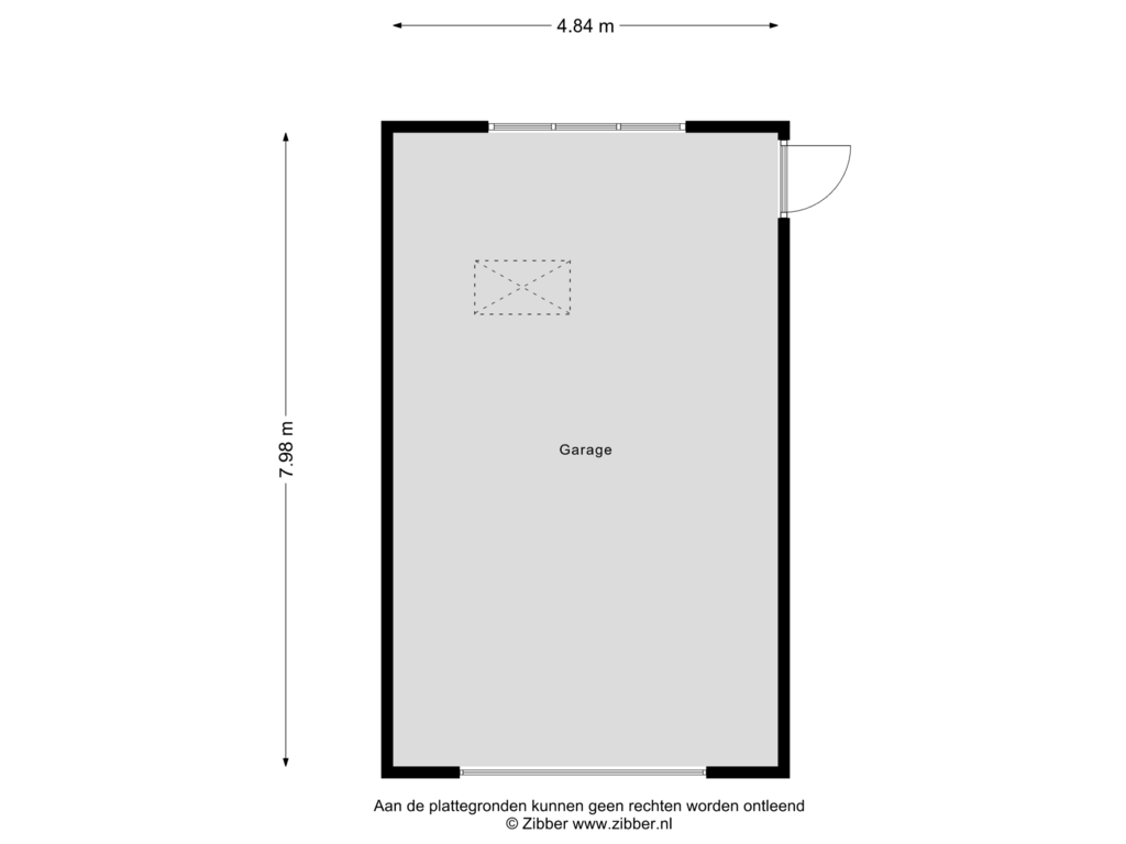 Bekijk plattegrond van Garage van Caustraat 58