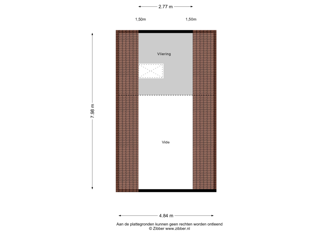 Bekijk plattegrond van Garage Zolder van Caustraat 58