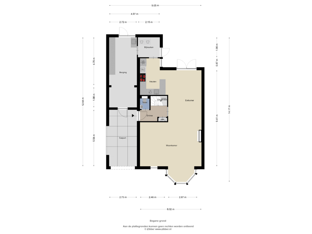 Bekijk plattegrond van Begane grond van Dorpergaarden 10