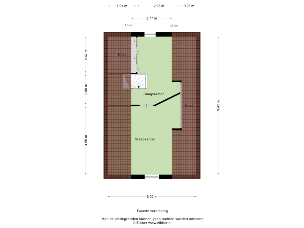 Bekijk plattegrond van Tweede verdieping van Dorpergaarden 10