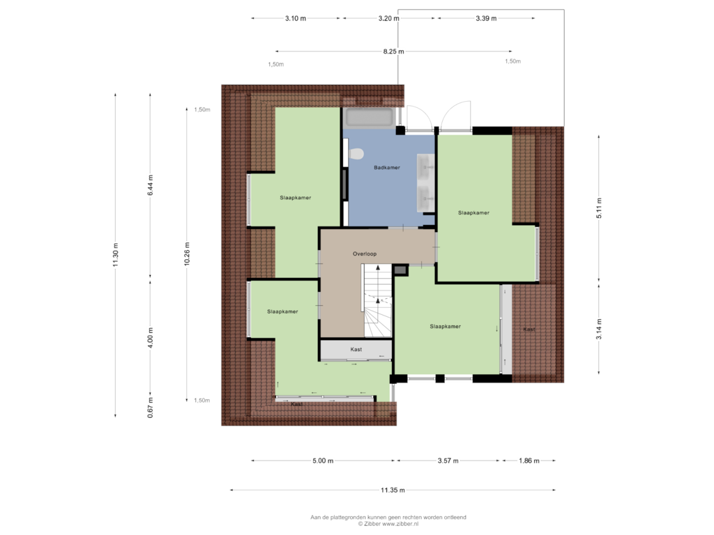 View floorplan of Eerste Verdieping of Pinksterbloem 6