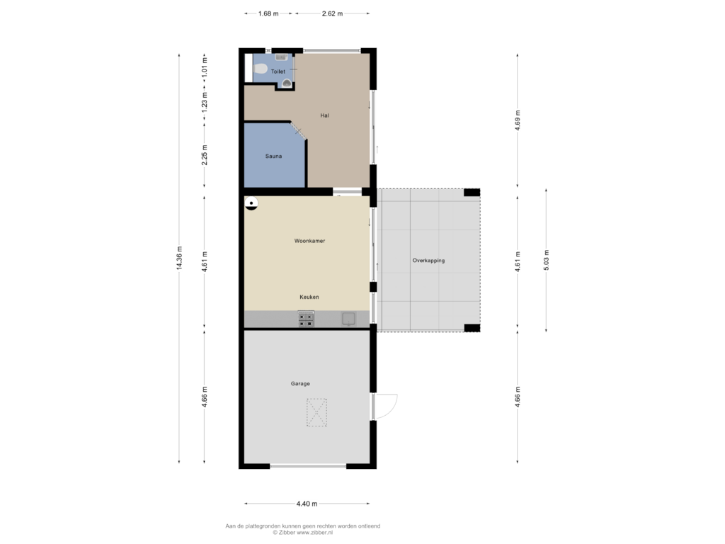 View floorplan of Tuinhuis of Pinksterbloem 6