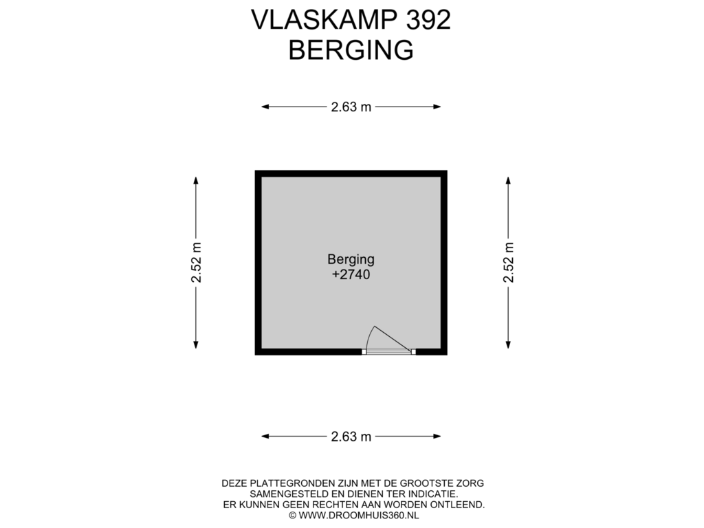 Bekijk plattegrond van Berging van Vlaskamp 392