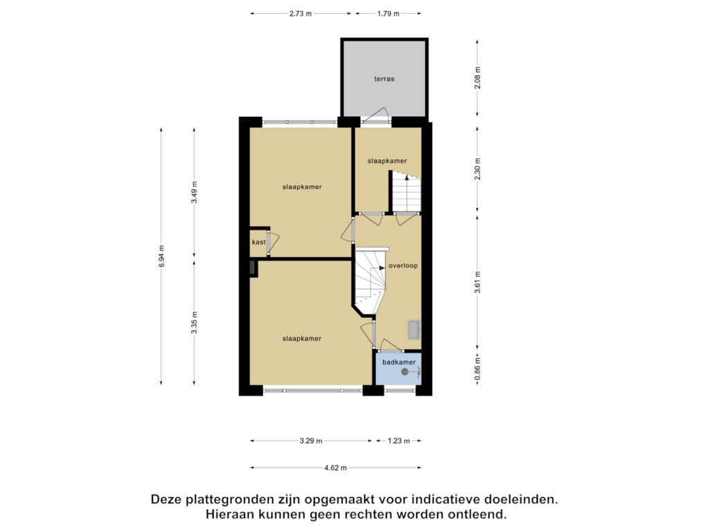 Bekijk plattegrond van Eerste Verdieping van Van Brienenoordstraat 19