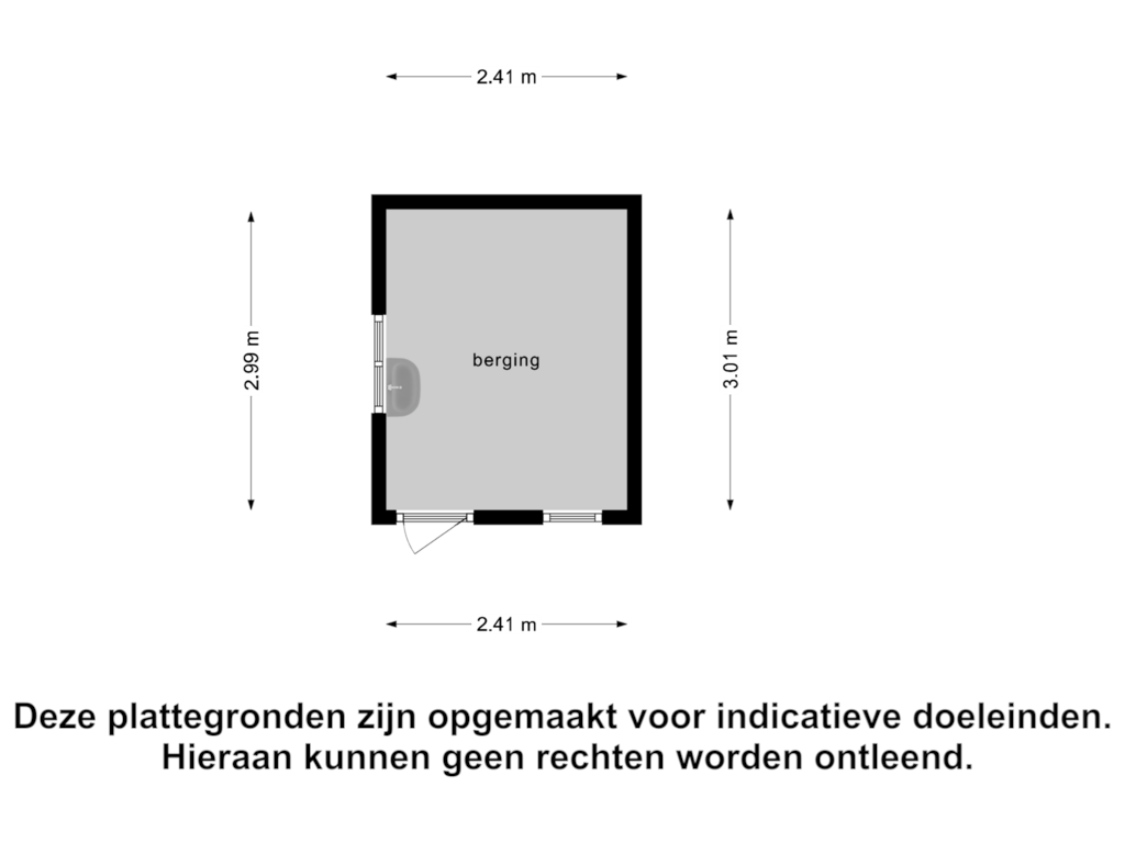 Bekijk plattegrond van Berging van Van Brienenoordstraat 19