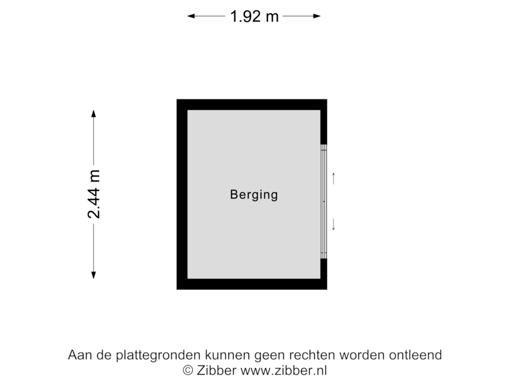 Bekijk plattegrond van Berging van Dierenriem 42-A