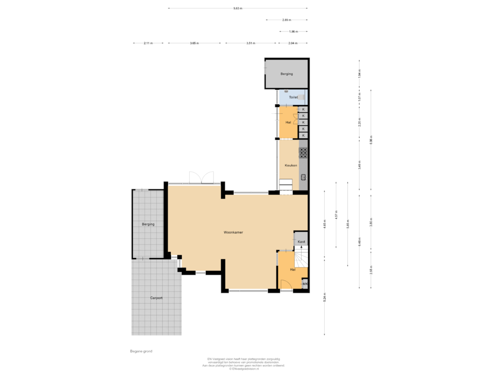 Bekijk plattegrond van Begane grond van Herderstraat 1