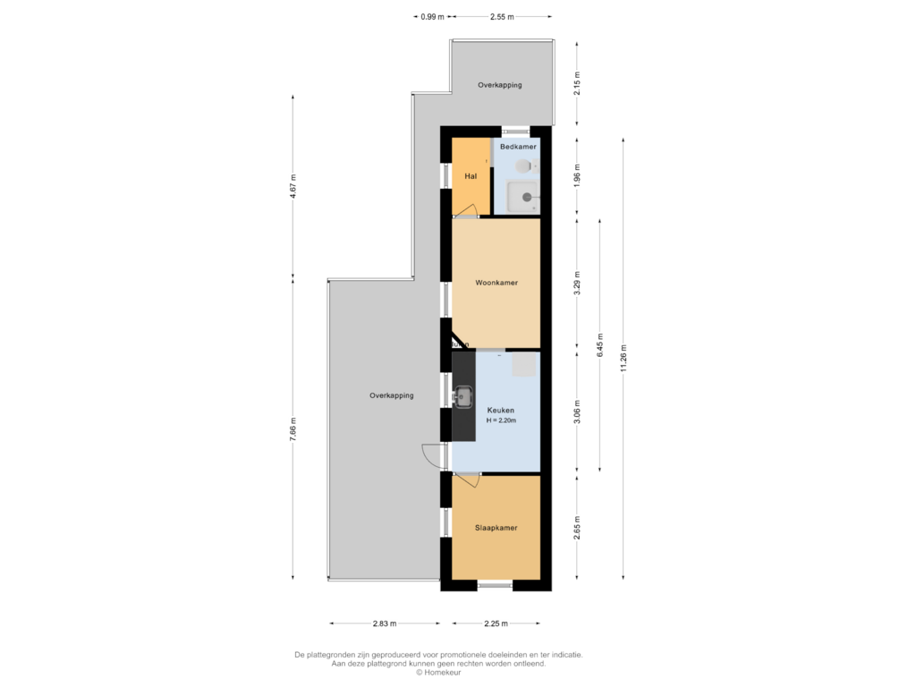 View floorplan of Bijgebouwen of Kappeweg 24