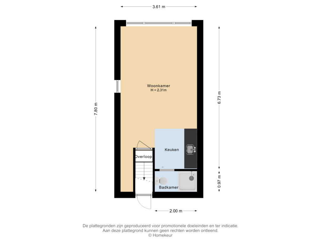 View floorplan of Tuinhuis of Kappeweg 24