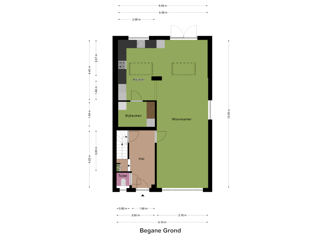 View floorplan of Begane Grond of Swalmzicht 2