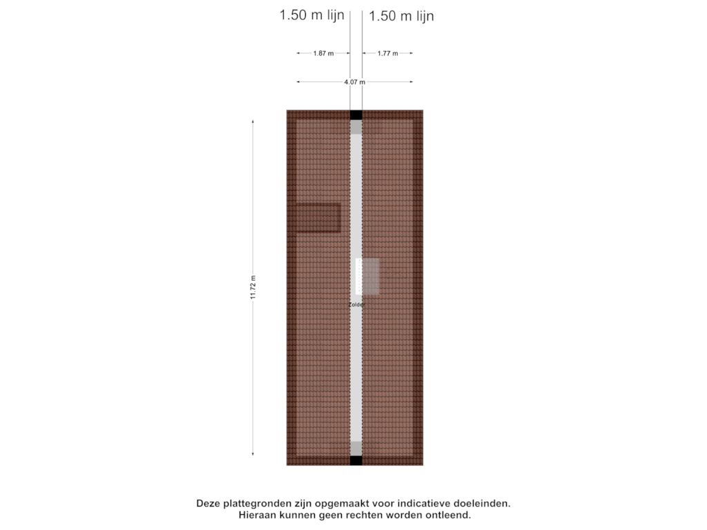 Bekijk plattegrond van Zolder van Oude Domburgseweg 6