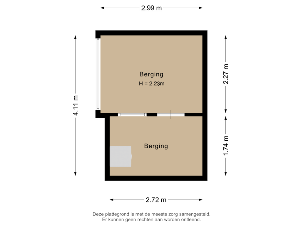 Bekijk plattegrond van Berging van Constantijnstraat 1