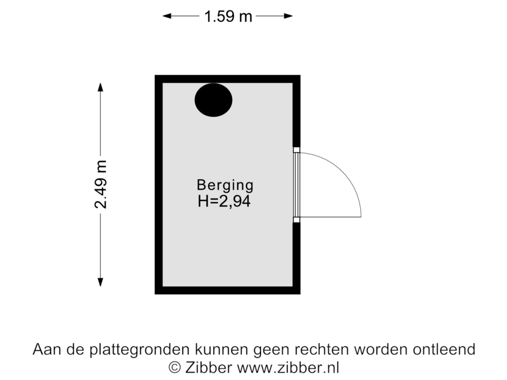 Bekijk plattegrond van Berging van Schubertsingel 71