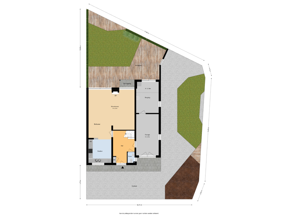 View floorplan of Situatie of Zuideinde 174