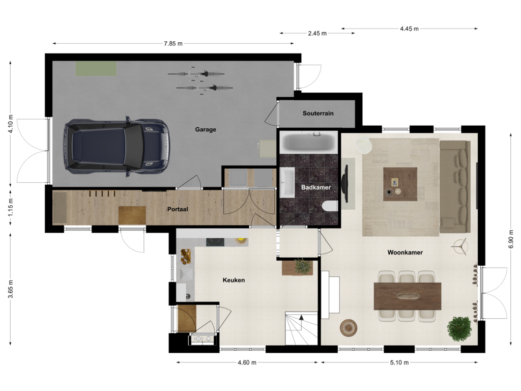 Bekijk plattegrond van First floor van Visserskade 2