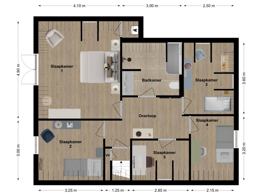 Bekijk plattegrond van Floor 1 van Visserskade 2