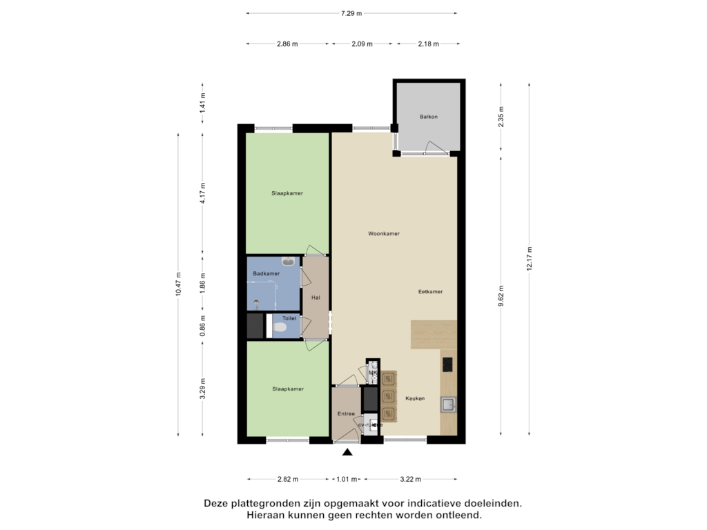 Bekijk plattegrond van Appartement van Noordkade 48