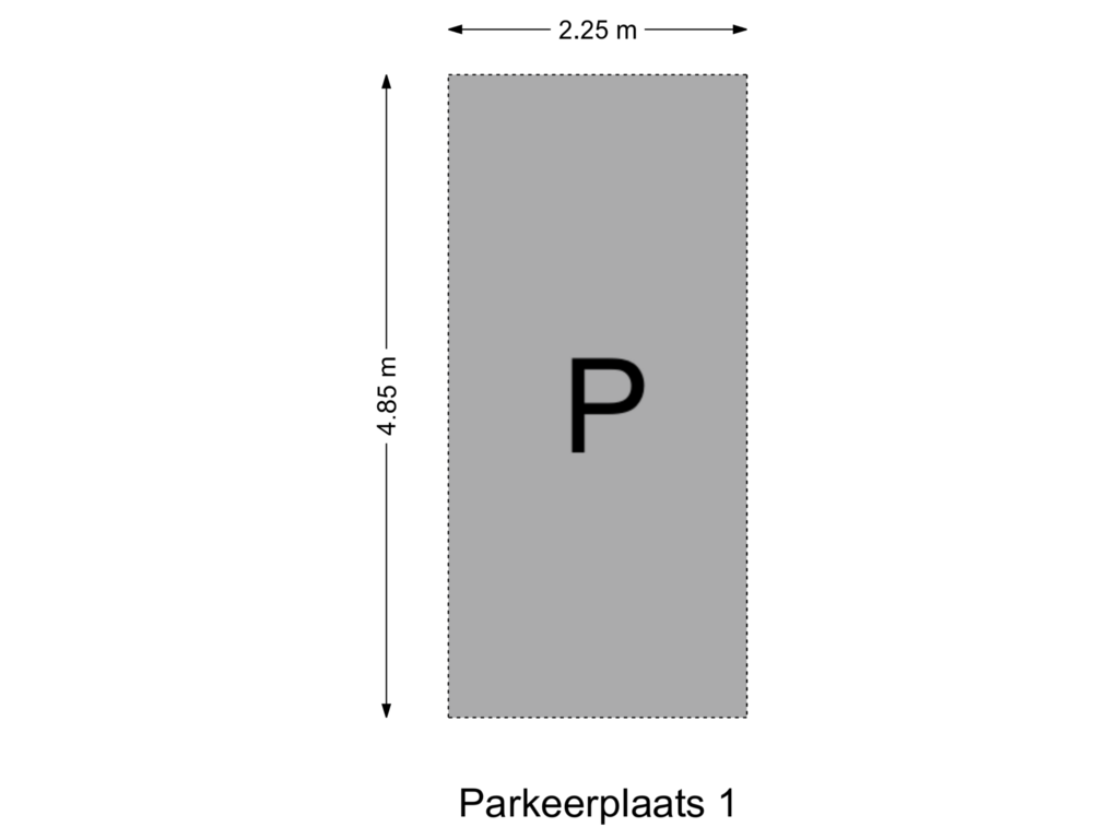 View floorplan of Parkeerplaats 1 of Parallel Boulevard 156