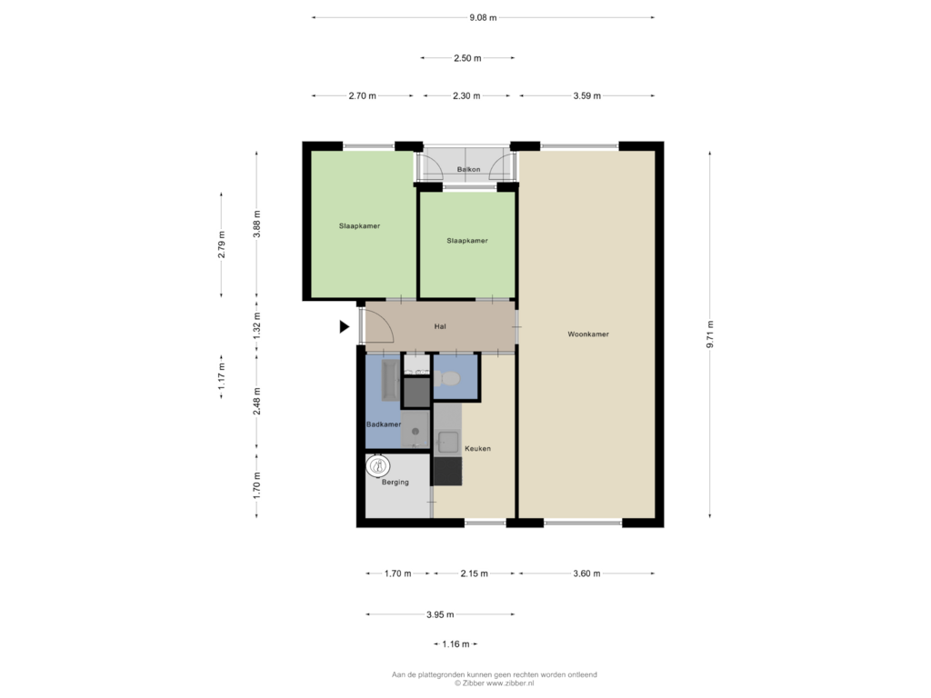 View floorplan of Appartement of Keurmeestersdreef 119-B