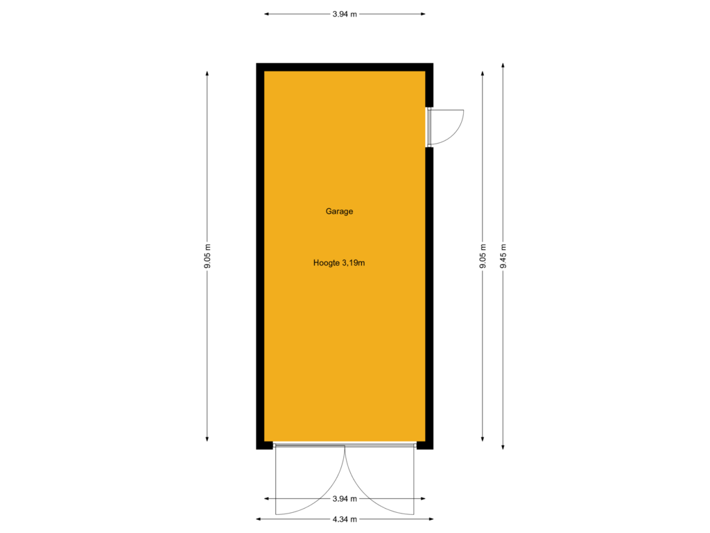 Bekijk plattegrond van Garage van Pastoor van Breugelstraat 132