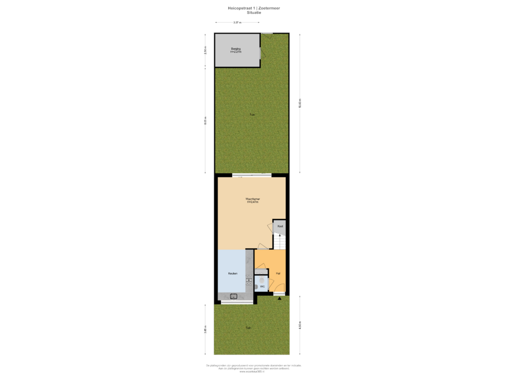 Bekijk plattegrond van Situatie van Heicopstraat 1