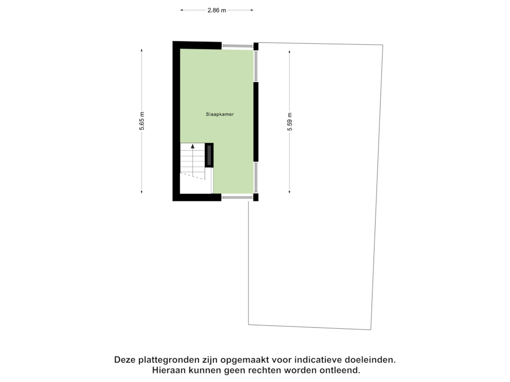 Bekijk plattegrond van Tweede Verdieping van Franckstraat 26