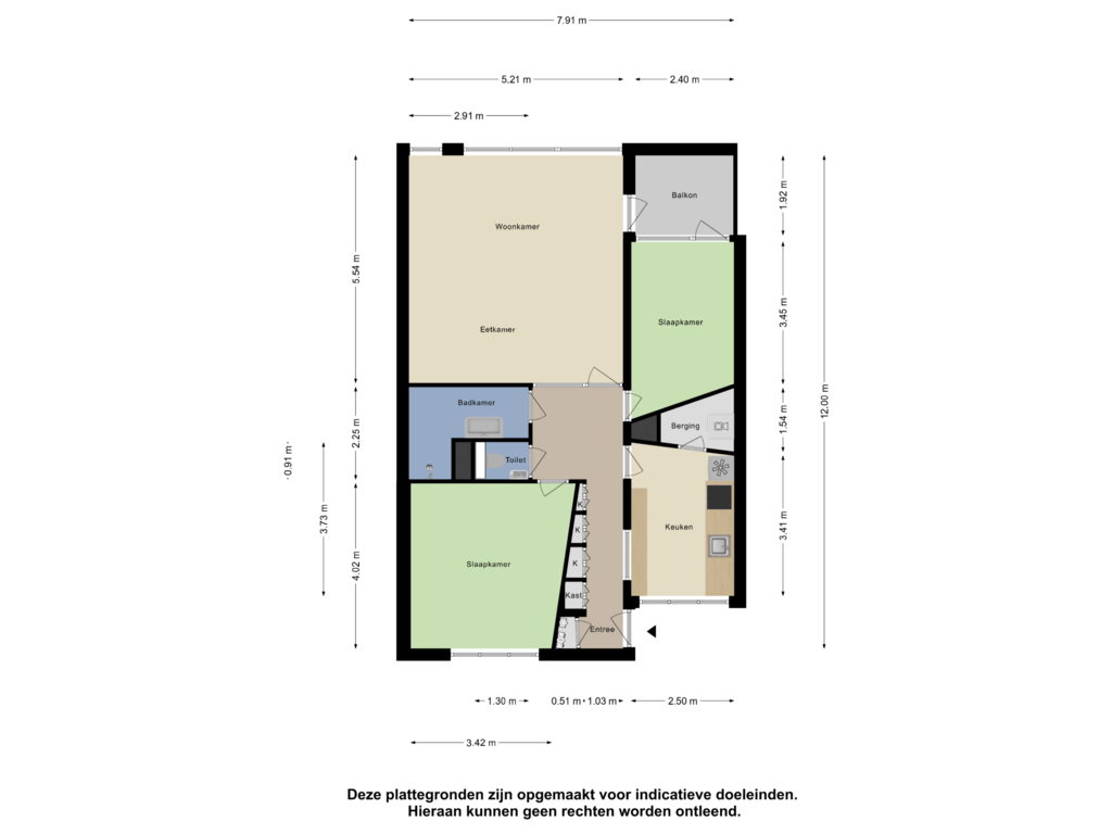 View floorplan of Appartement of Zuideinde 63